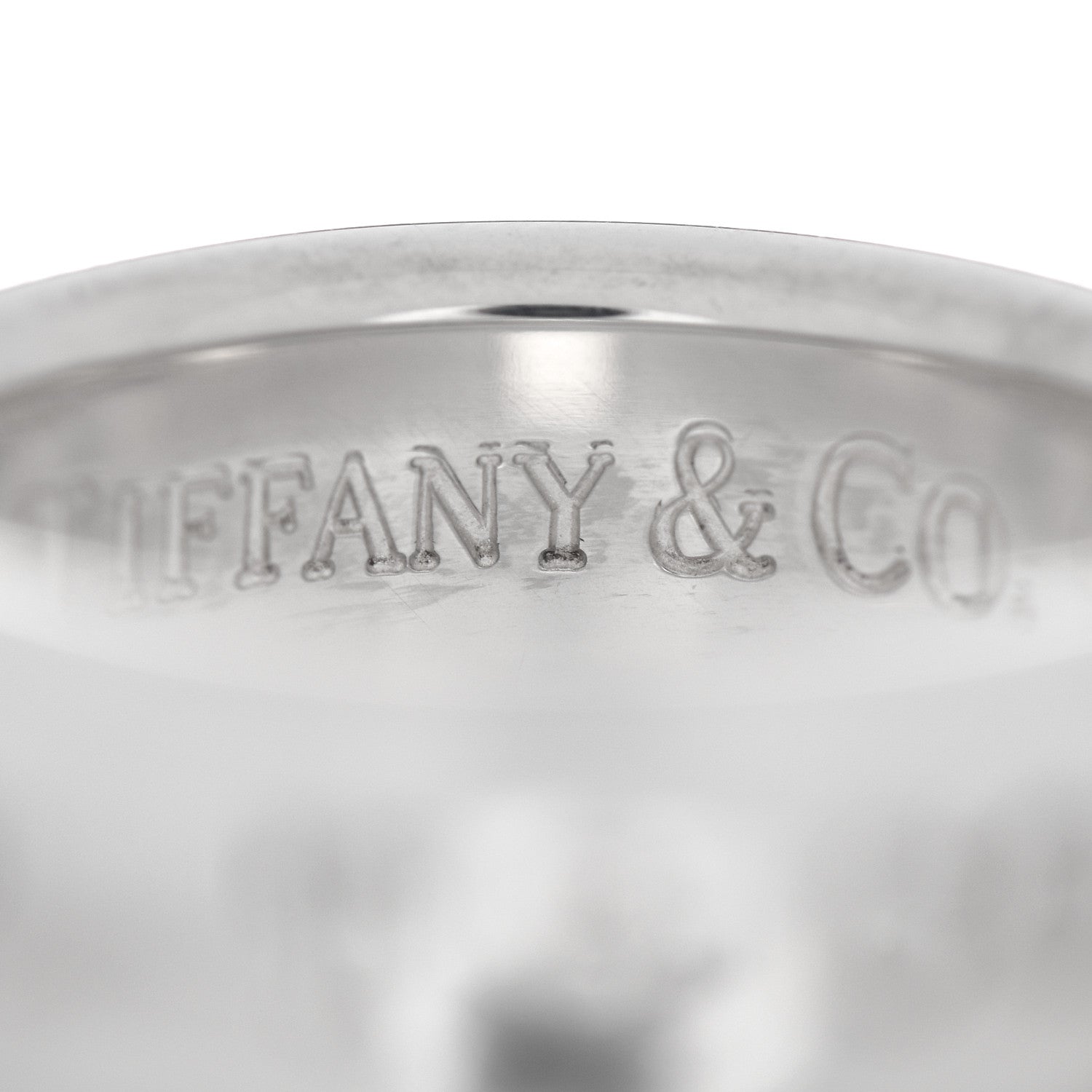 Tiffany Sterling Silver 1837 Band Ring 50 5.25 4 of 5