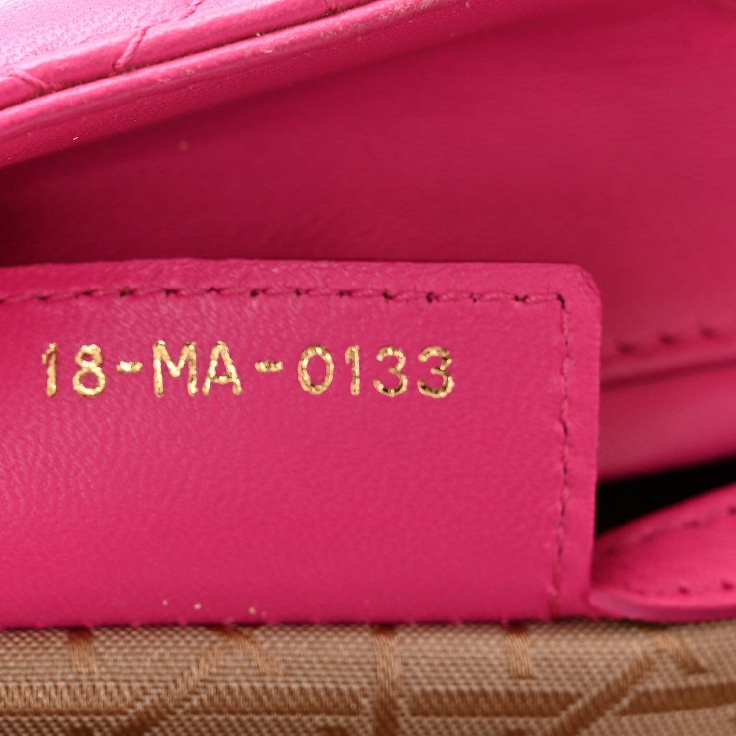 Christian Dior Lambskin Cannage Large Lady Dior Fuchsia 7 of 10