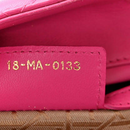 Christian Dior Lambskin Cannage Large Lady Dior Fuchsia 7 of 10
