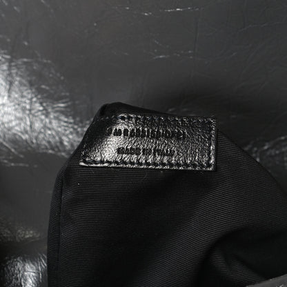 Saint Laurent Crinkled Calfskin Matelasse Monogram Medium Niki Chain Satchel Storm 8 of 12
