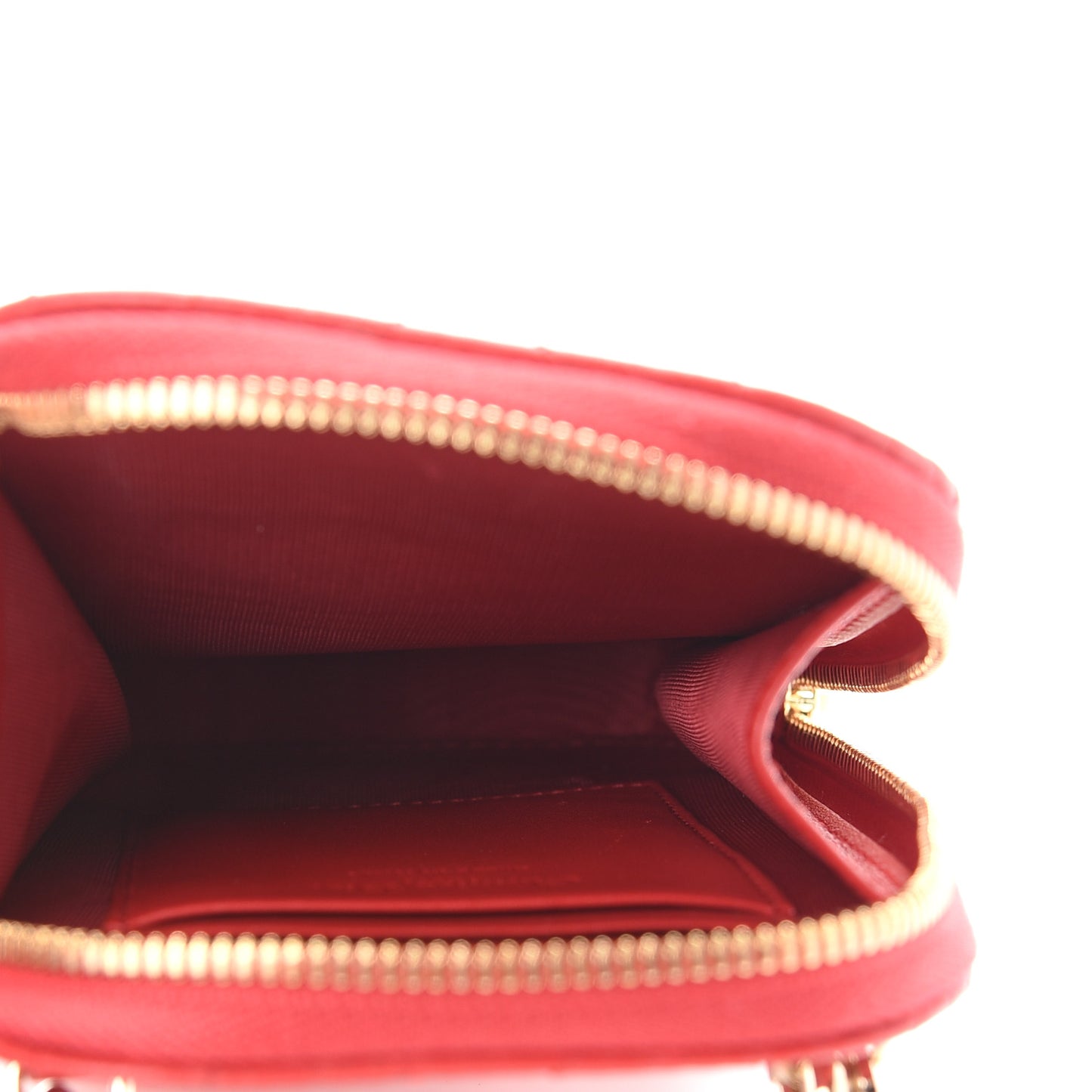 Lambskin Cannage Dioramour Lady Dior Phone Holder Bright Red
