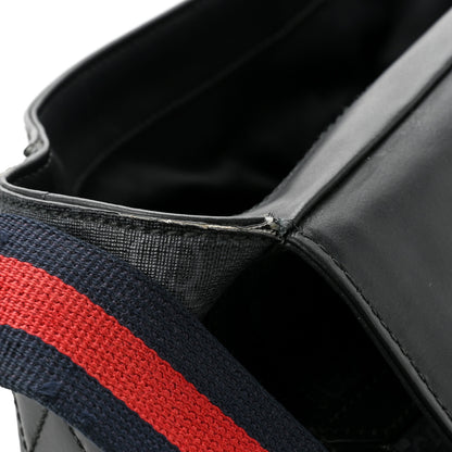 Gucci GG Supreme Monogram Web Messenger Diaper Bag Black Grey 17 of 26