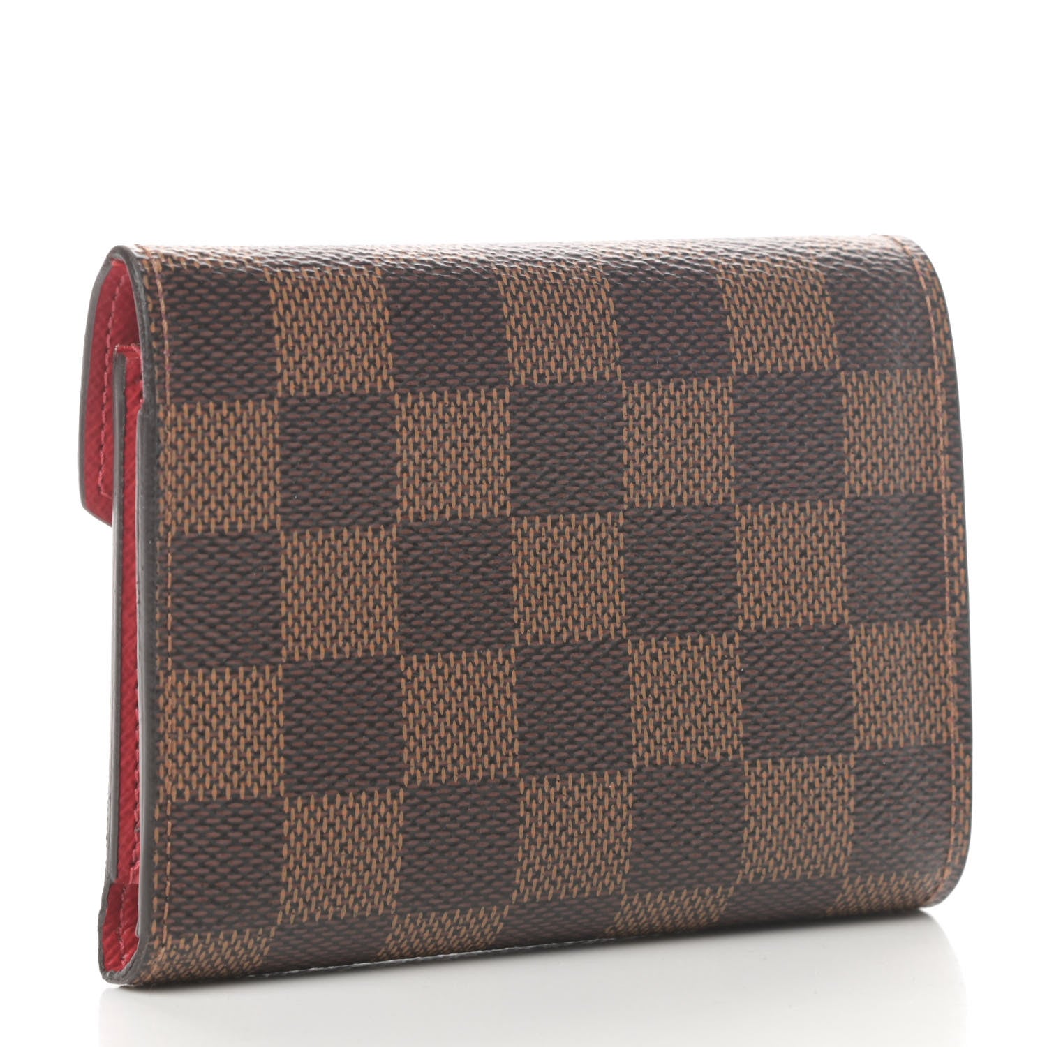 Louis Vuitton Damier Ebene Victorine Wallet Red 3 of 7