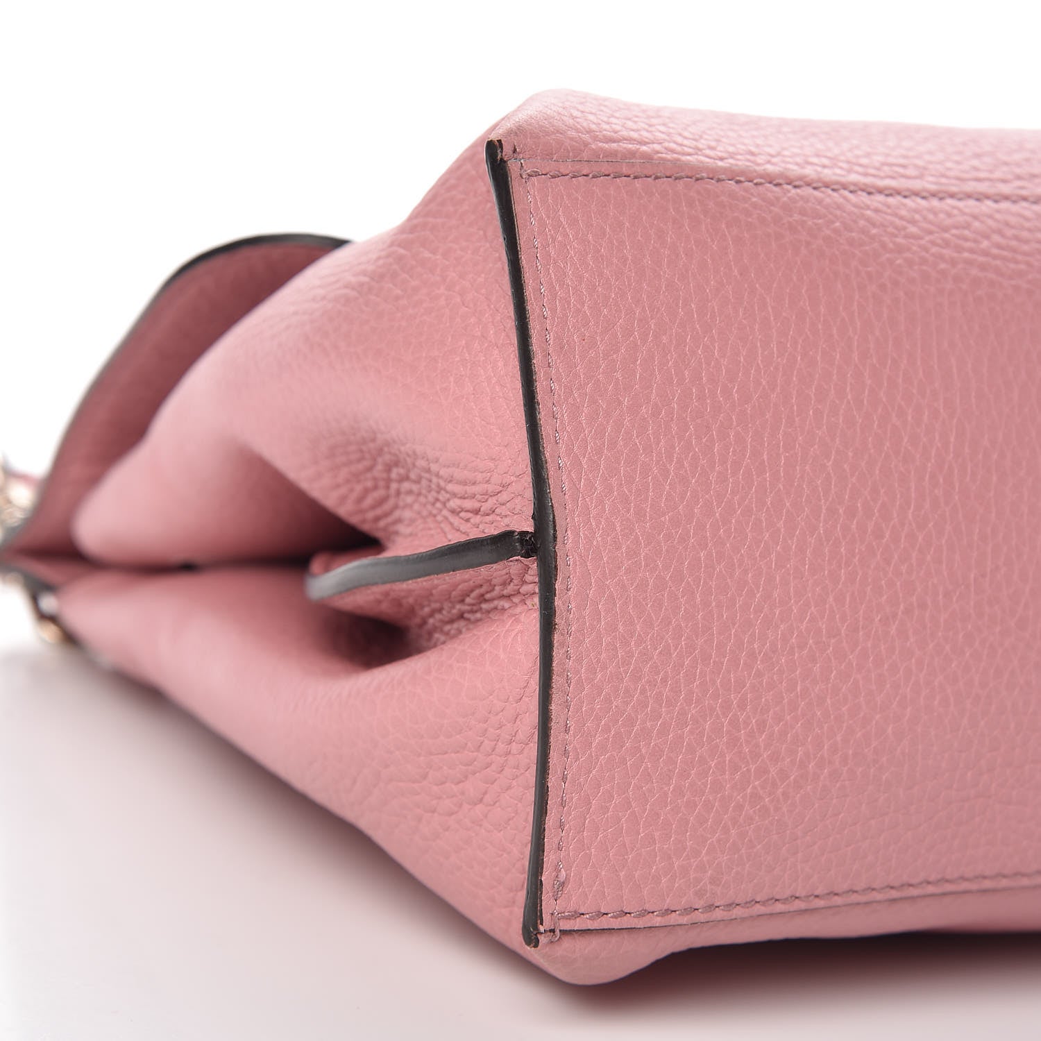 Gucci Cellarius Calfskin Medium Bamboo Daily Top Handle Bag Carmine Rose 7 of 10