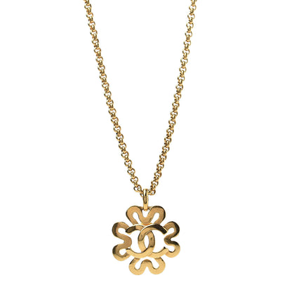 Chanel CC Chain Pendant Necklace Gold 1 of 5