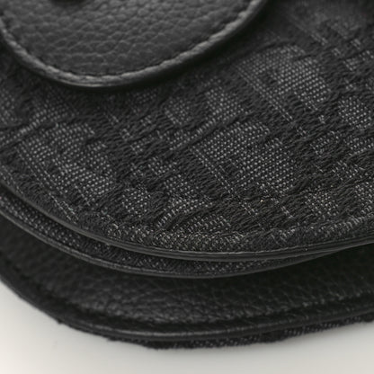 Christian Dior Oblique Saddle Messenger Pouch Blue Black 8 of 9