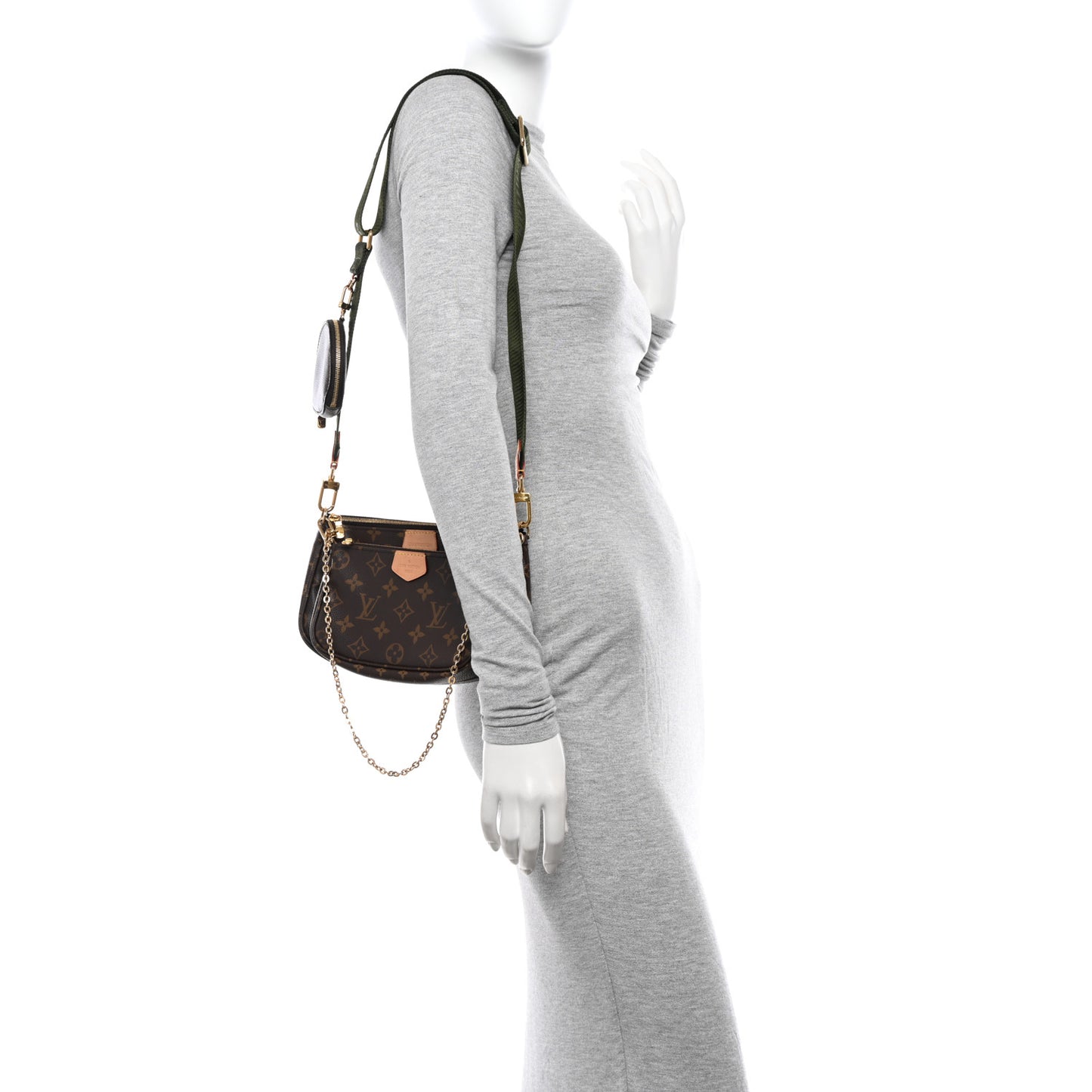 Monogram Multi Pochette Accessories Kaki