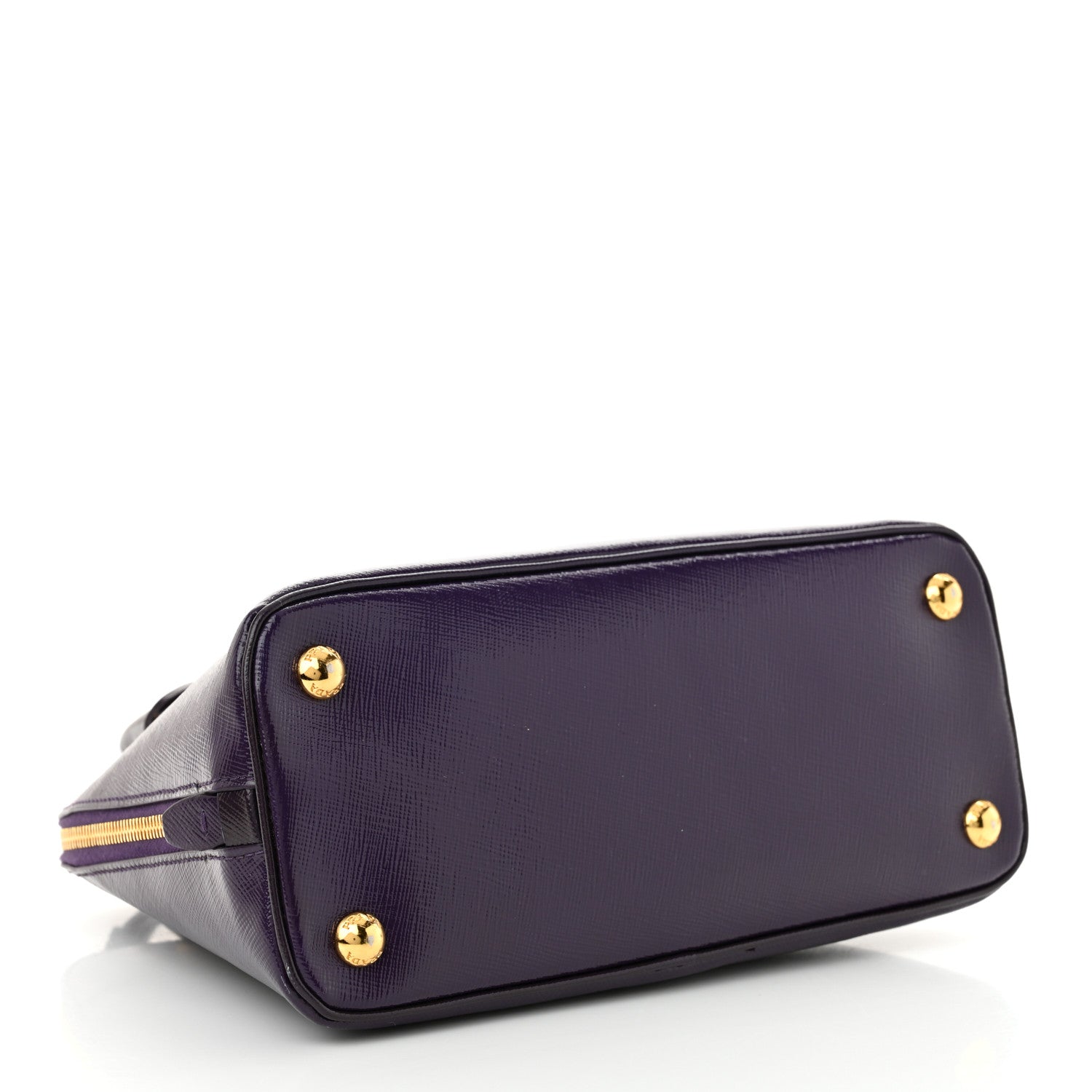 Prada Saffiano Vernice Small Promenade Tote Viola 4 of 12