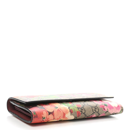Gucci GG Supreme Monogram Blooms Continental Wallet Beige Multicolor Dry Rose 4 of 9