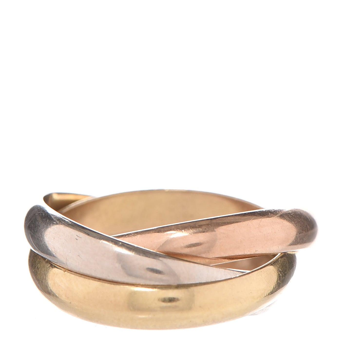 18K Pink Yellow White Gold Les Must De Trinity Ring 53 6.25