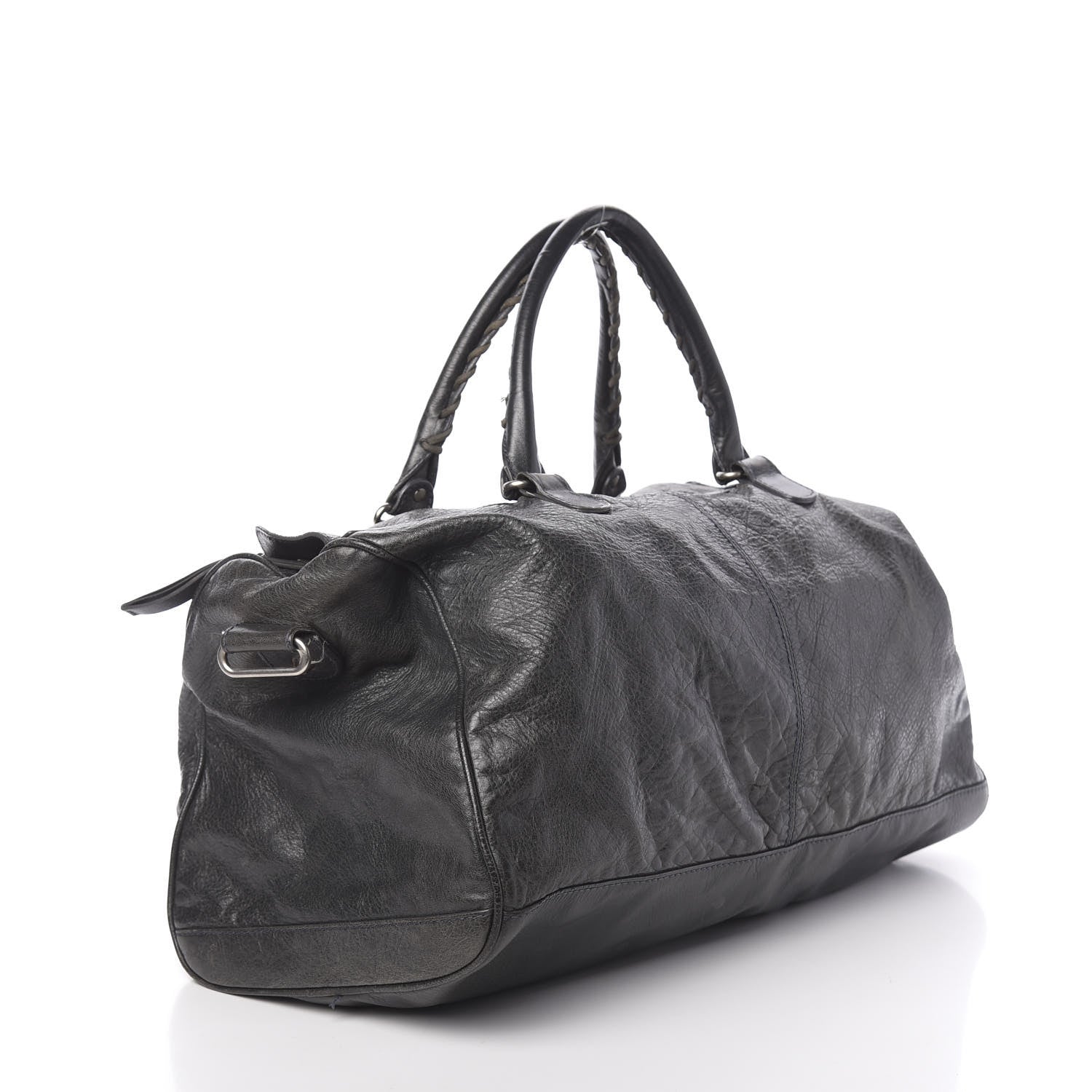 Balenciaga Agneau Classic Hardware Small Squash Duffel Bag Anthracite 4 of 24