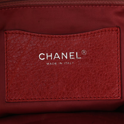 Chanel Glazed Calfskin Large On The Road Tote Red 7 of 14
