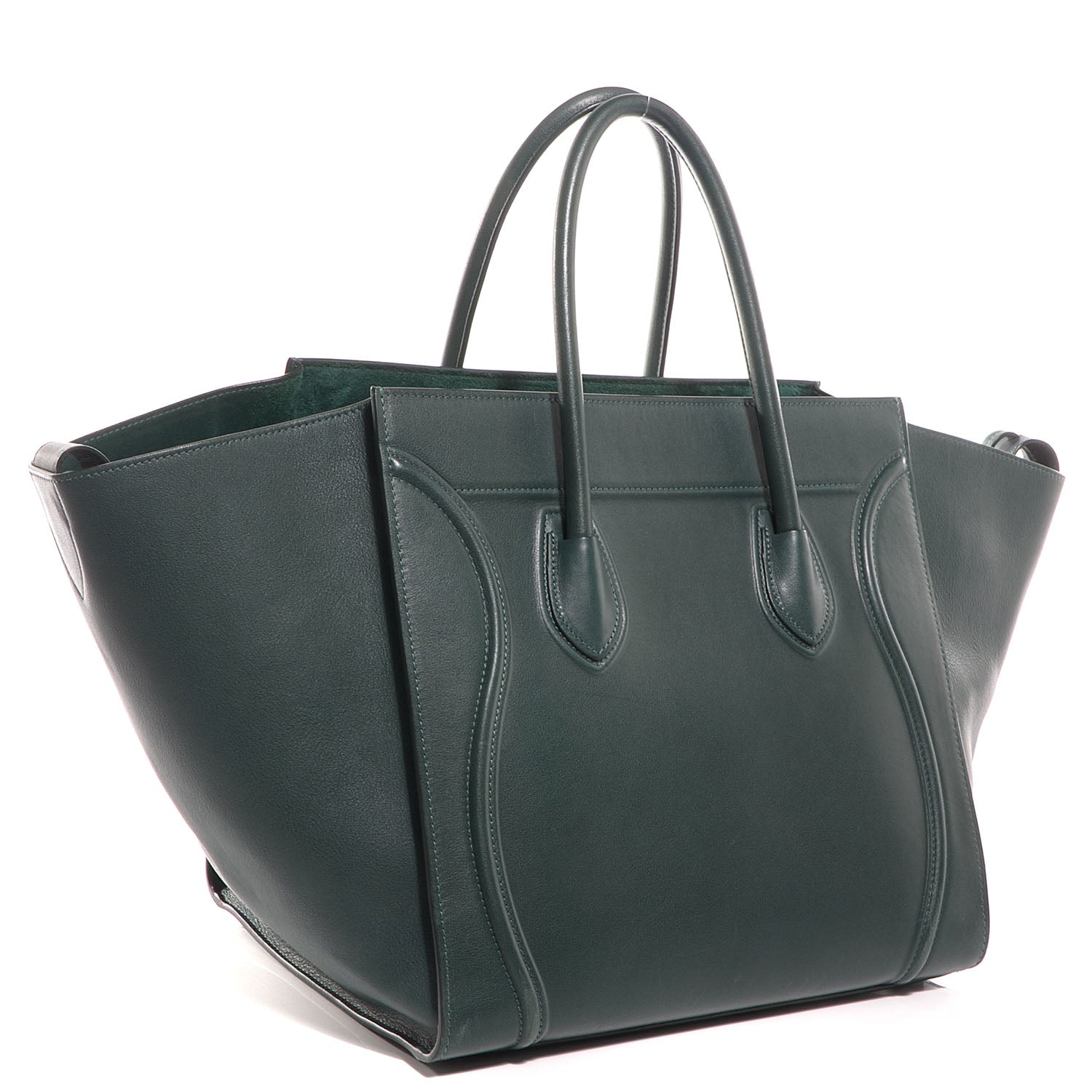 Celine Smooth Calfskin Medium Phantom Luggage Bottle Green 3 of 7