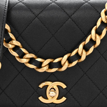 Chanel Caviar Quilted Small Fashion Therapy Flap Bag Black 8 of 11
