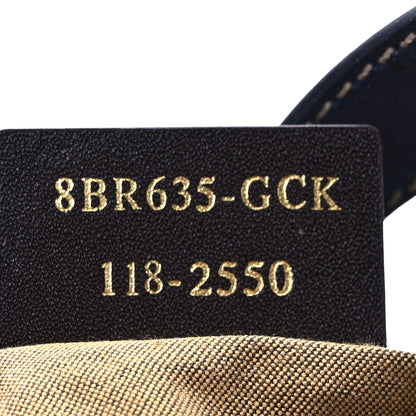 Fendi Raffia Zucca Vitello Large Chef Tote Blue Poison 6 of 9