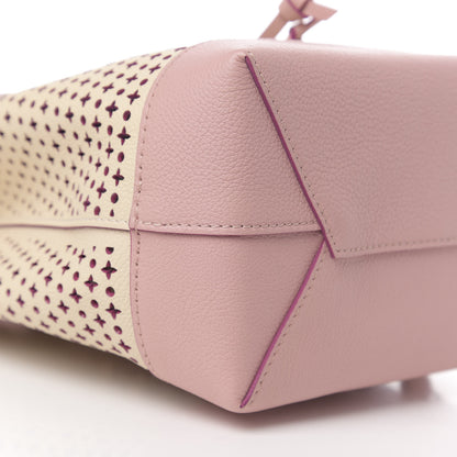 Louis Vuitton Perforated Calfskin Lockme Backpack Rose Poudre Creme 7 of 9