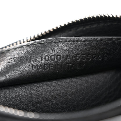 Balenciaga Veau Papier Triple XS Zip Around Crossbody Black 9 of 14
