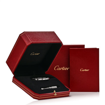 Cartier 18K White Gold 6 Diamond Small LOVE Bracelet 15 9 of 9