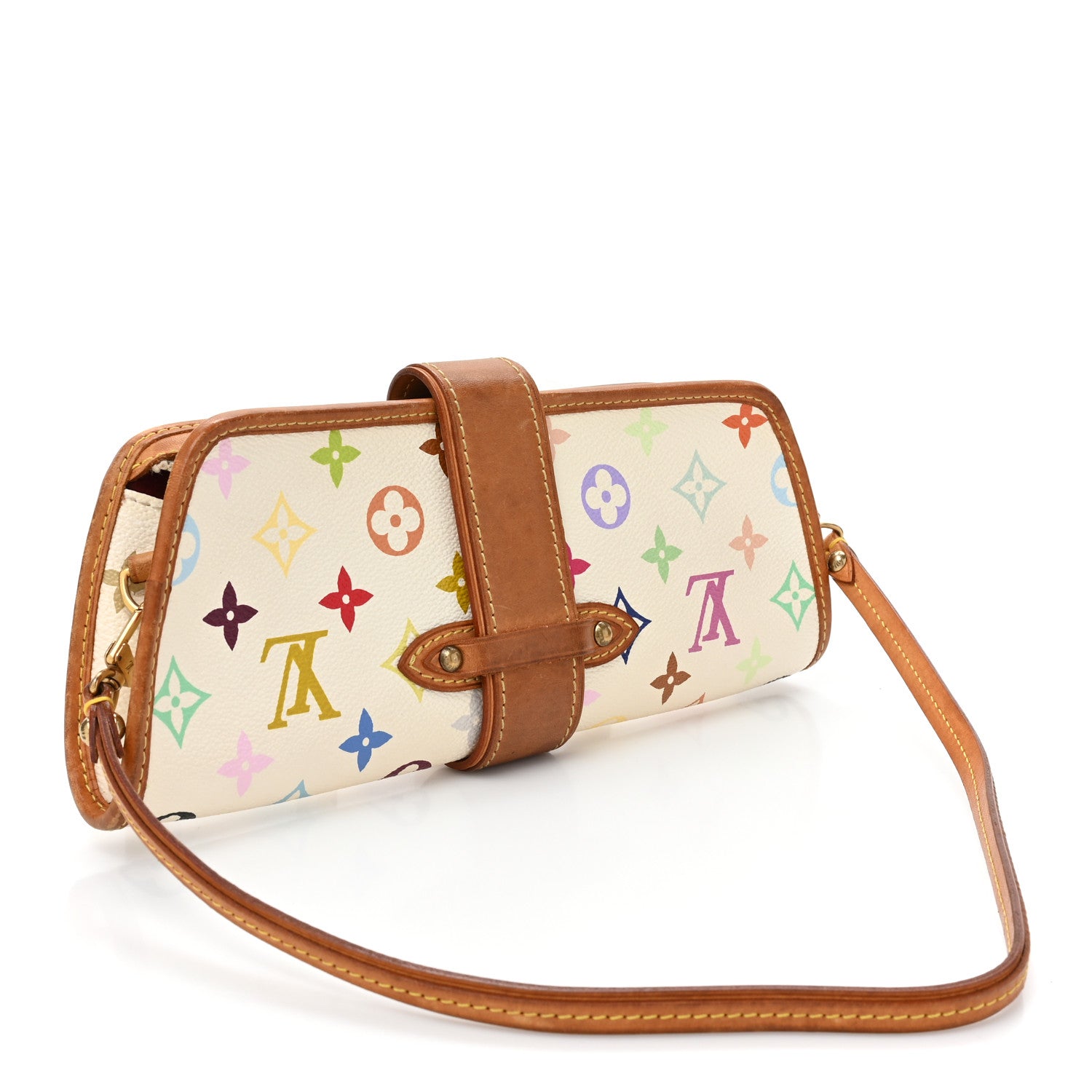 Louis Vuitton Monogram Multicolor Shirley White 3 of 16