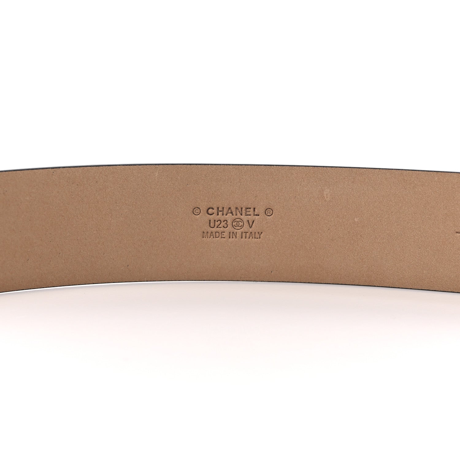 Chanel Calfskin Belt 95 38 Black 3 of 5