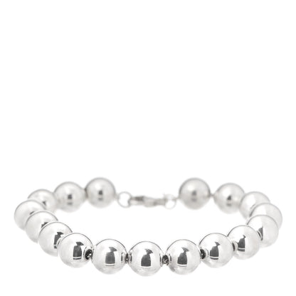 Tiffany Sterling Silver 10mm HardWear Ball Bracelet 1 of 6
