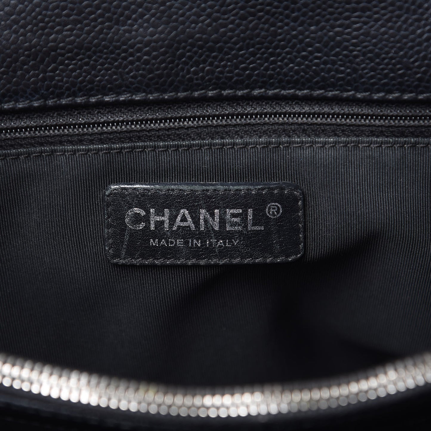 Caviar Quilted Grand Shopping Tote GST Black