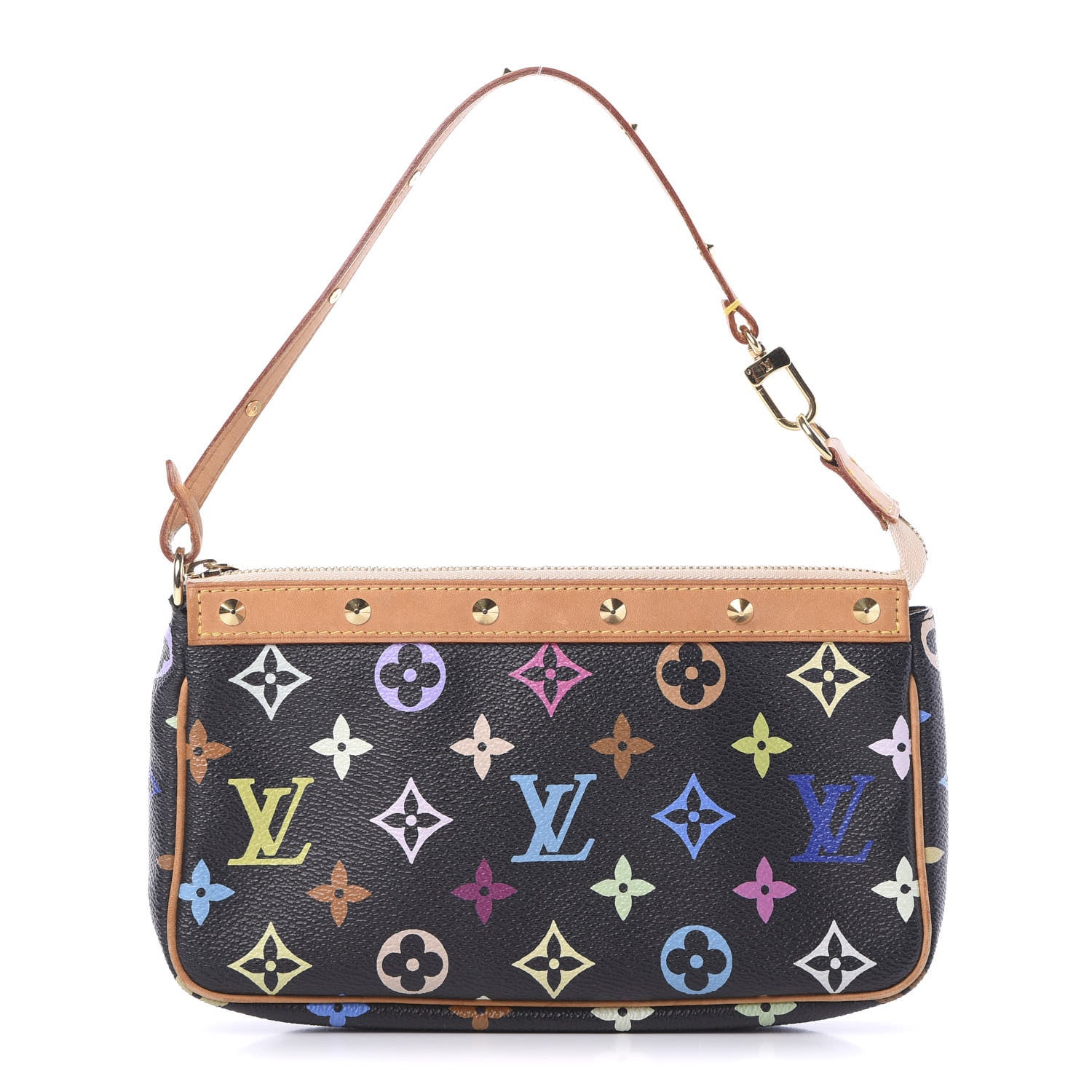 Louis Vuitton Monogram Multicolor Pochette Accessories Black 1 of 13