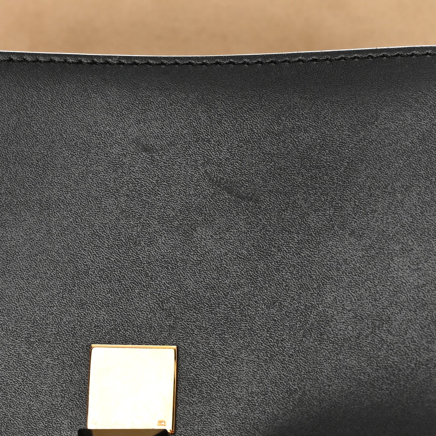 Vitello Liberty Bi-Color FF 1974 Embossed Small Kan I Shoulder Bag Black Maya