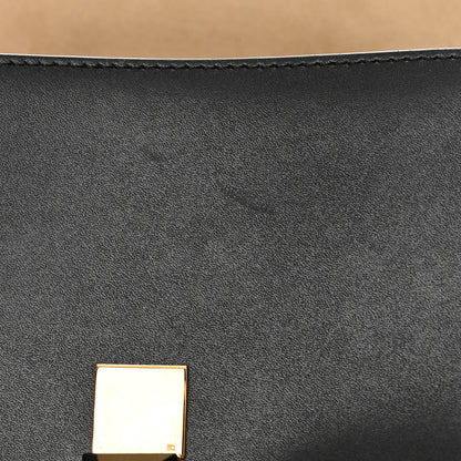 Fendi Vitello Liberty Bi-Color FF 1974 Embossed Small Kan I Shoulder Bag Black Maya 13 of 14