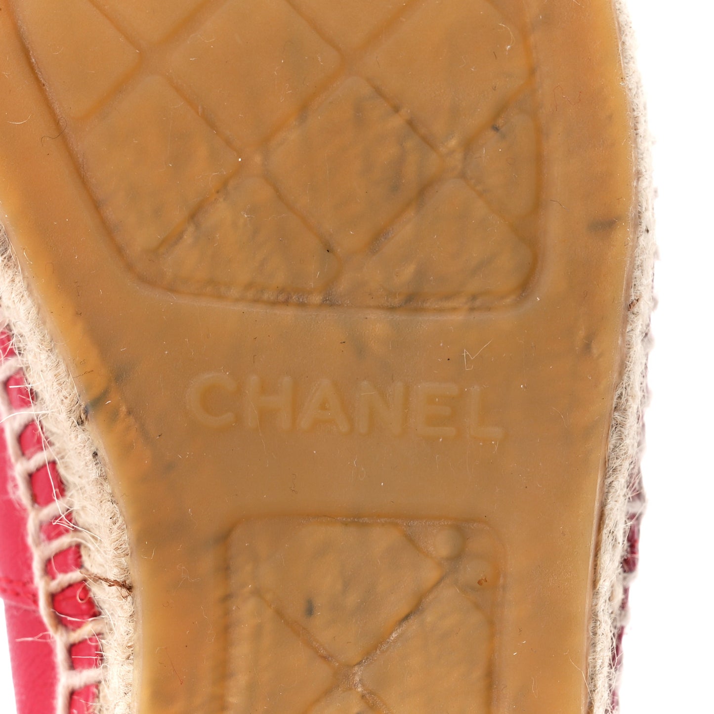 Lambskin CC Espadrilles 36 Red