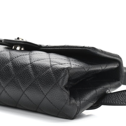 Chanel Grained Calfskin Quilted 2.55 Reissue Flap Belt Bag Clutch Black 10 of 10