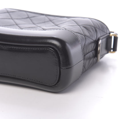 Chanel Aged Calfskin Quilted Small Gabrielle Hobo Black 9 of 11