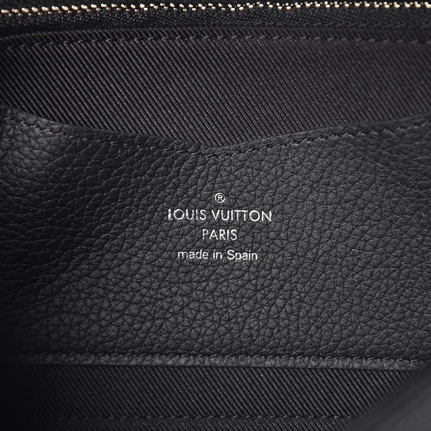 Louis Vuitton Calfskin Lockme II Wallet Black 6 of 7