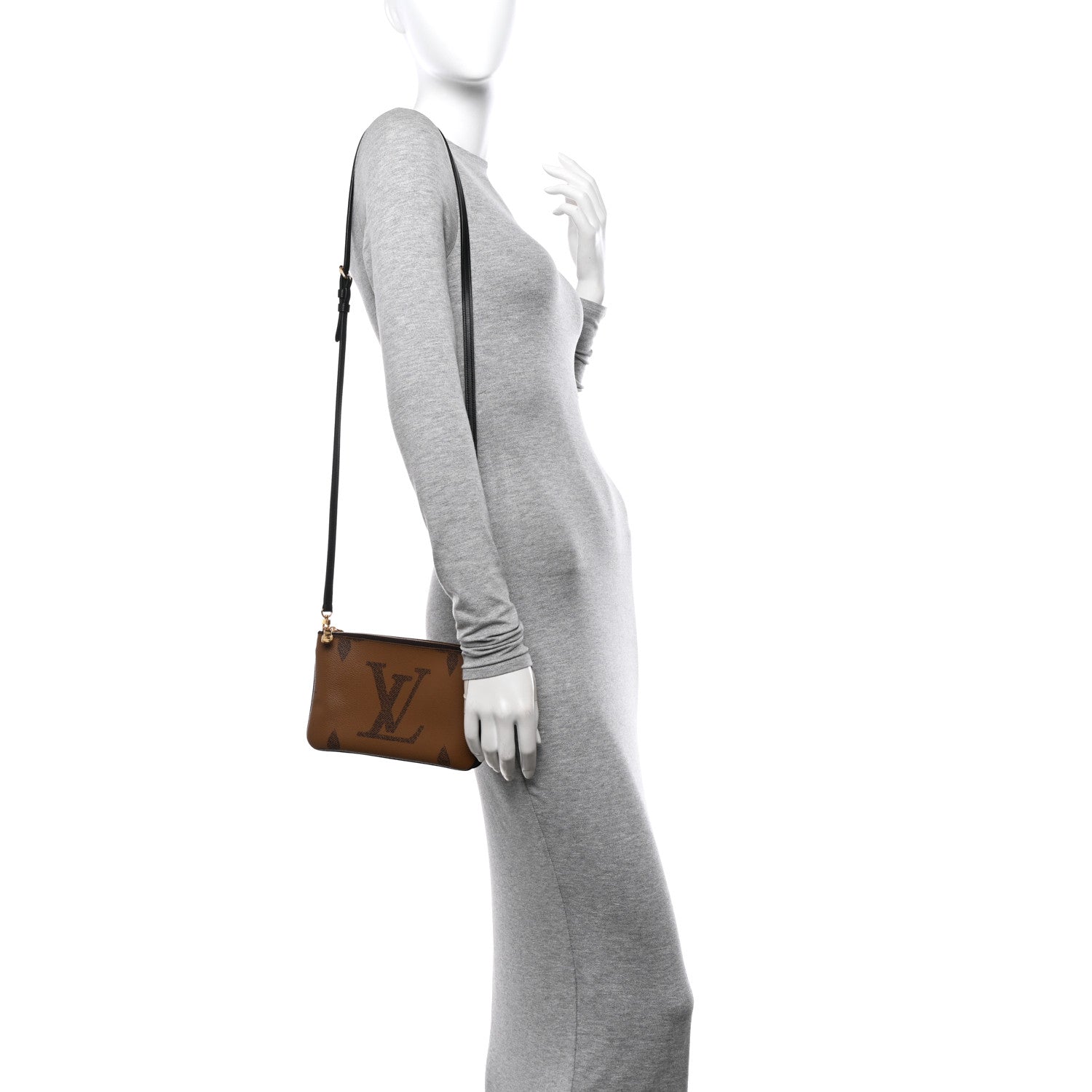 Louis Vuitton Reverse Monogram Giant Double Zip Pochette 2 of 15