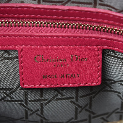 Christian Dior Lambskin Cannage Large Lady Dior Fuchsia 7 of 29