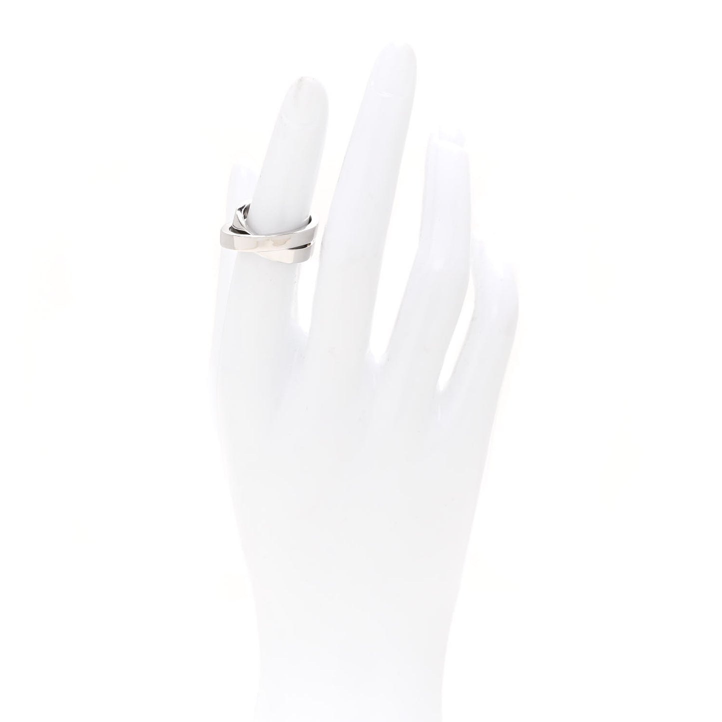 18K White Gold 9mm Paris Nouvelle Vague Ring 49 5