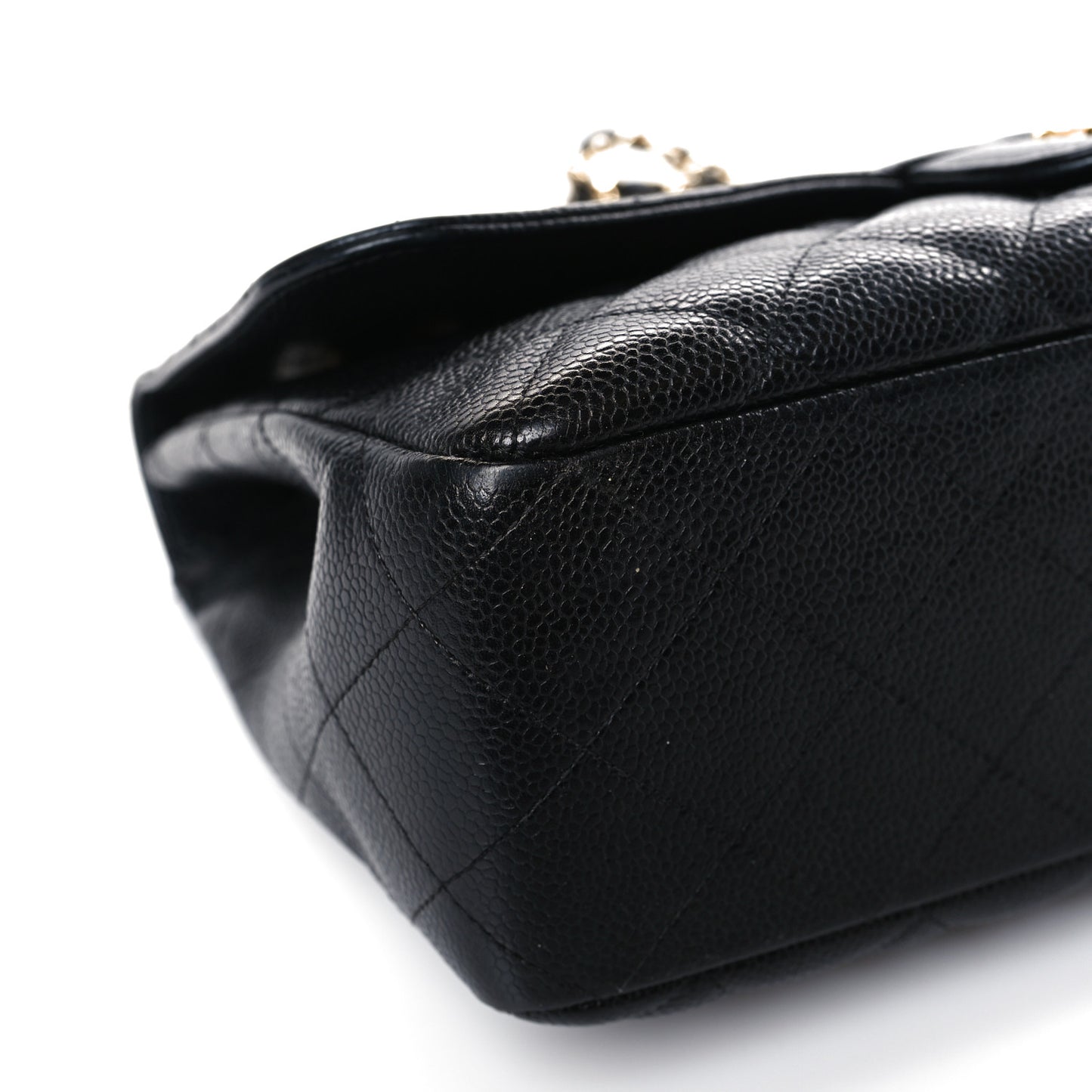 Caviar Quilted Jumbo Single Flap Black