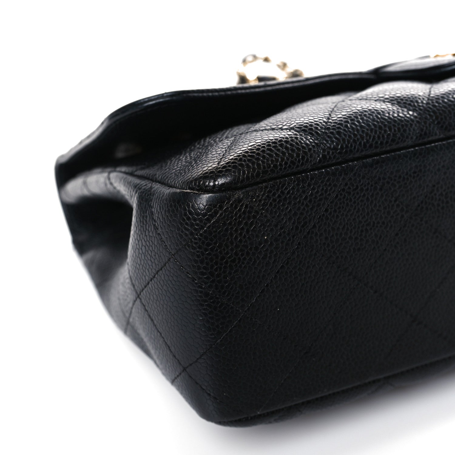 Chanel Caviar Quilted Jumbo Single Flap Black 8 of 10