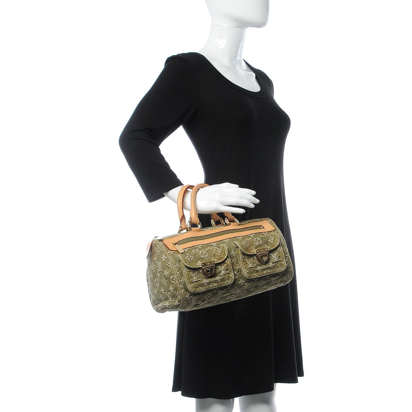 Monogram Denim Neo Speedy Lichen