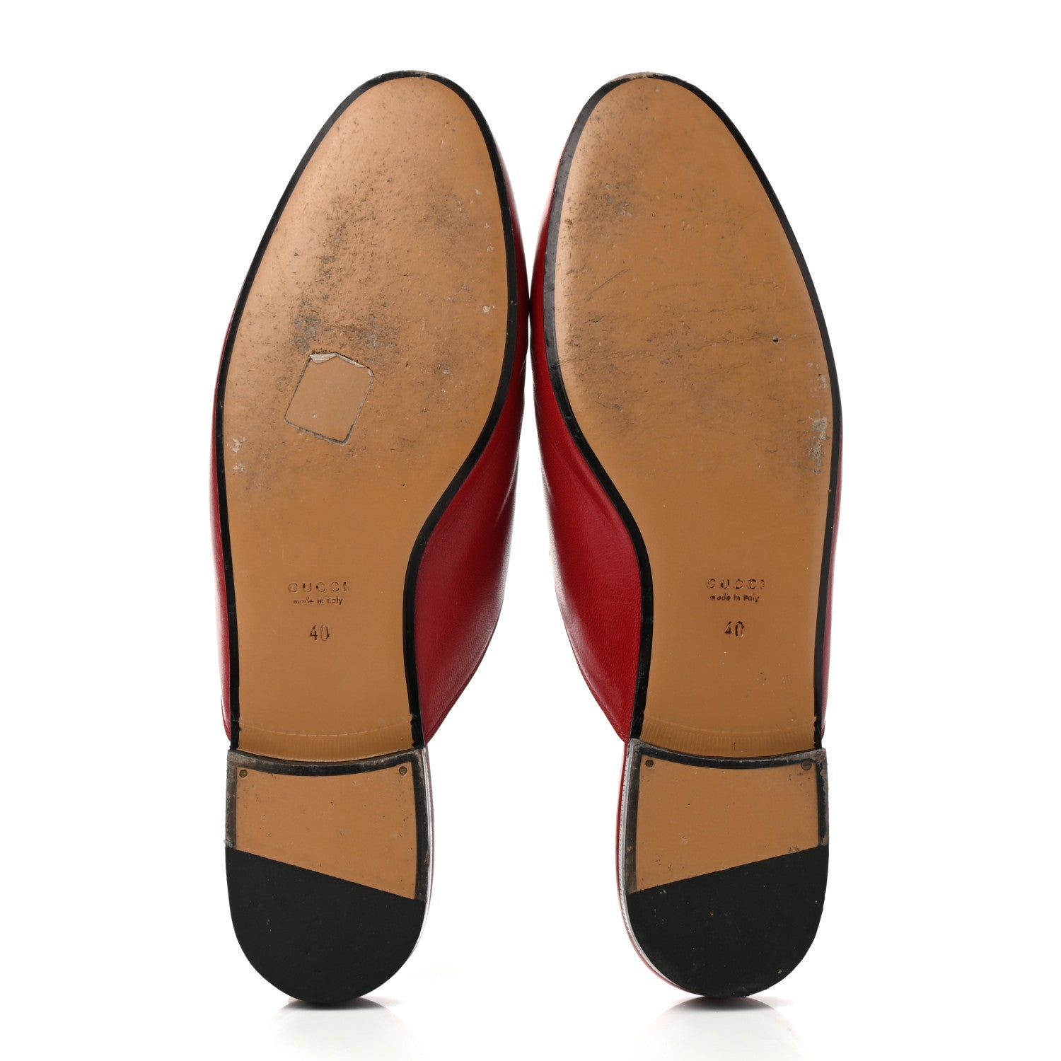 Gucci Malaga Kid Womens Princetown Slippers 40 Hibiscus Red 6 of 10