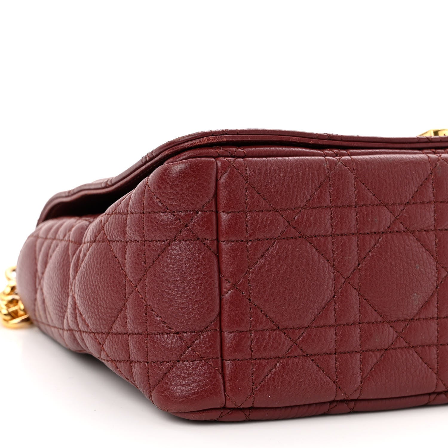 Christian Dior Calfskin Cannage Medium Caro Bag Brick Red 8 of 9