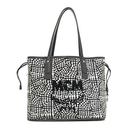 MCM Visetos Medium Liz Reversible Shopper Tote Grey 14 of 21