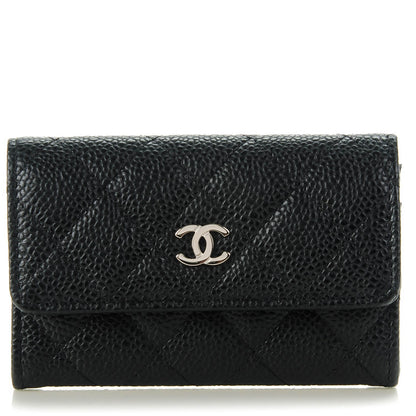 Chanel Caviar Quilted Flap Card Holder Black 1 of 8
