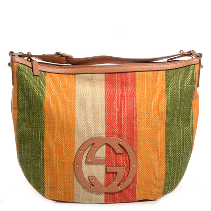 Gucci Canvas Striped Small Blondie Hobo Multicolor 1 of 7
