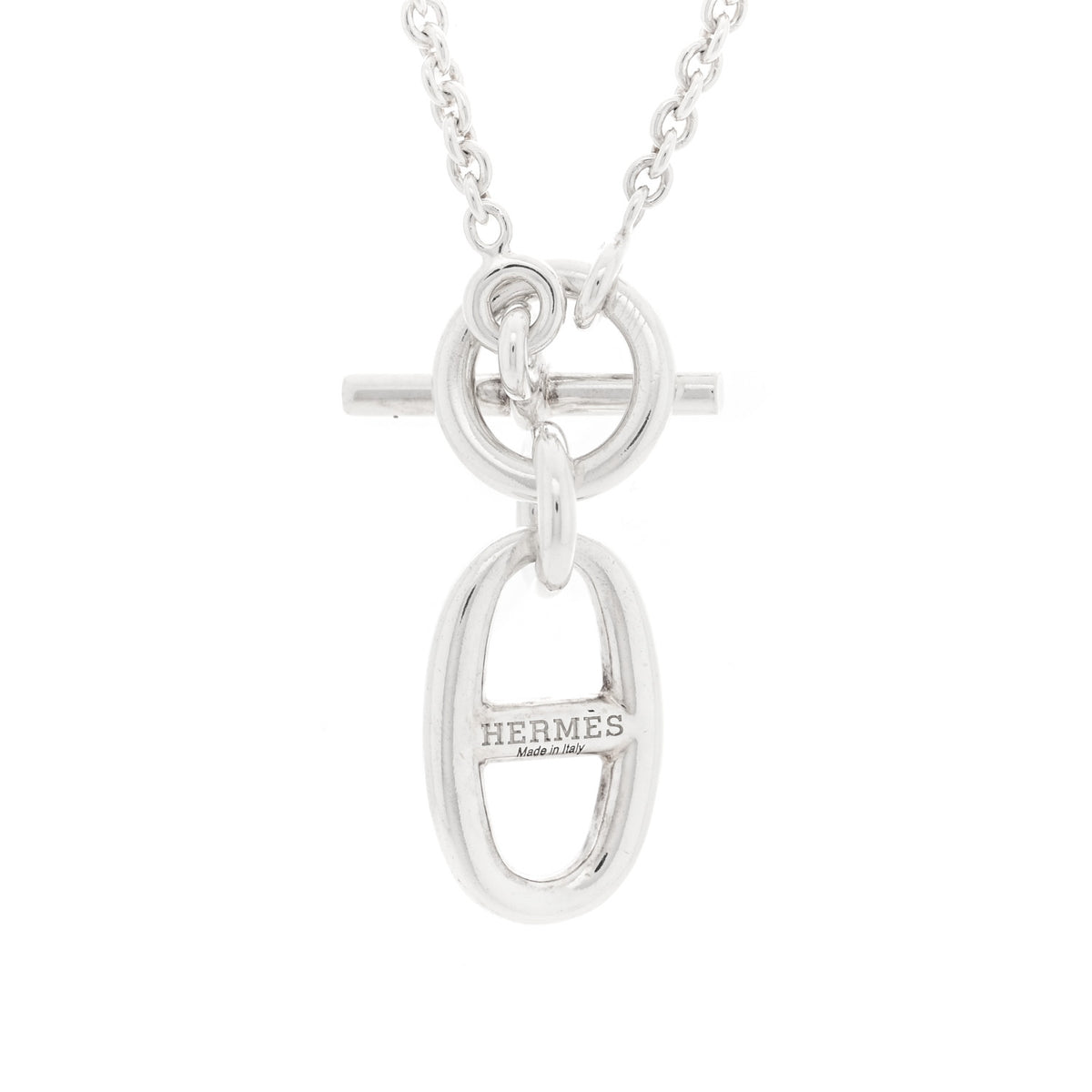 Sterling Silver Amulette Chaine d'Ancre Necklace