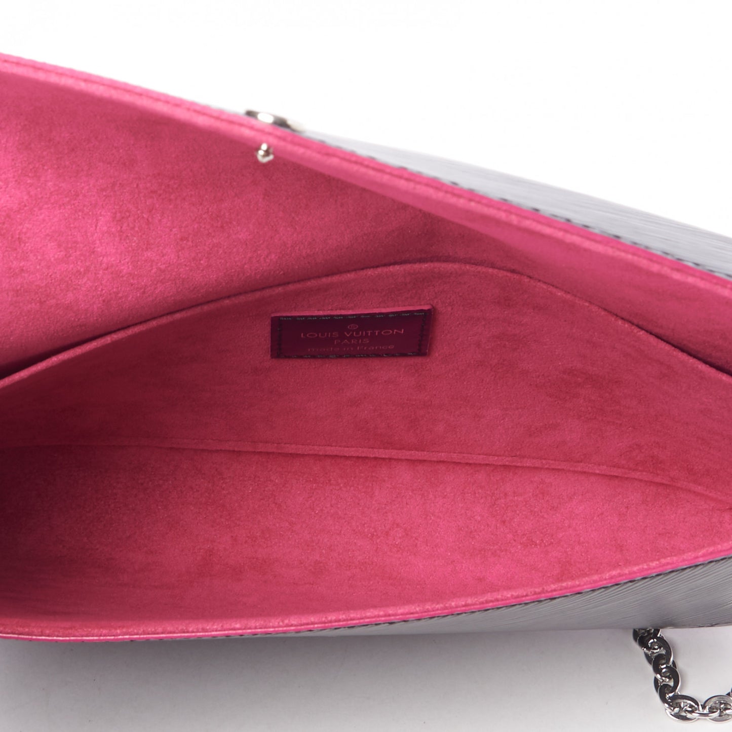 Epi Pochette Felicie Black Hot Pink