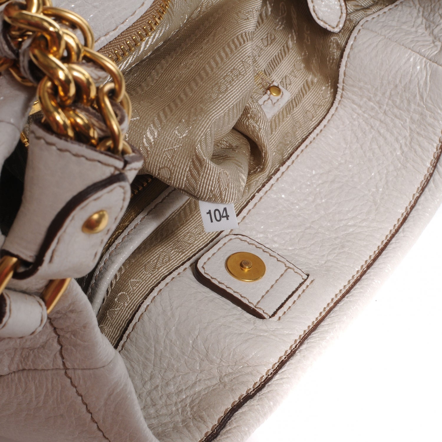 Prada Cervo Lux Chain Shoulder Bag 7 of 7