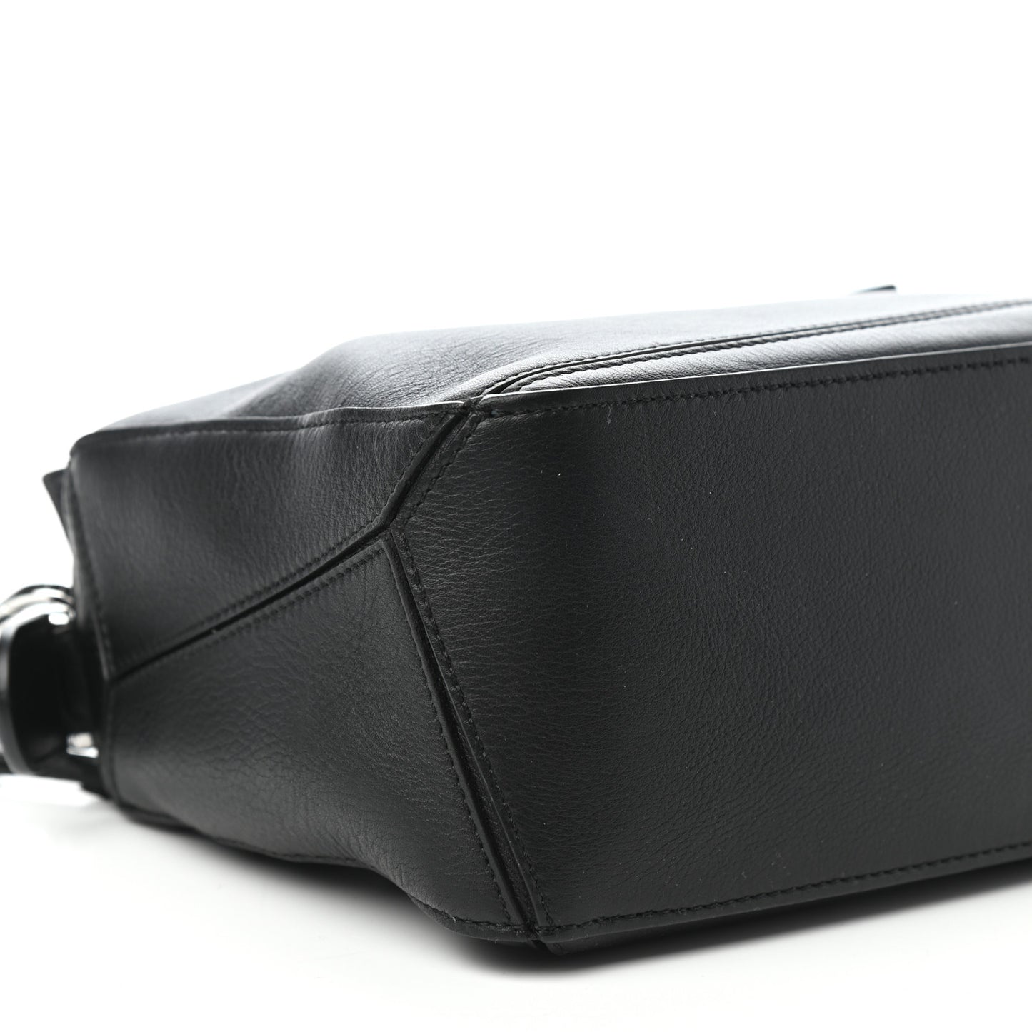 Calfskin Small Puzzle Bag Black