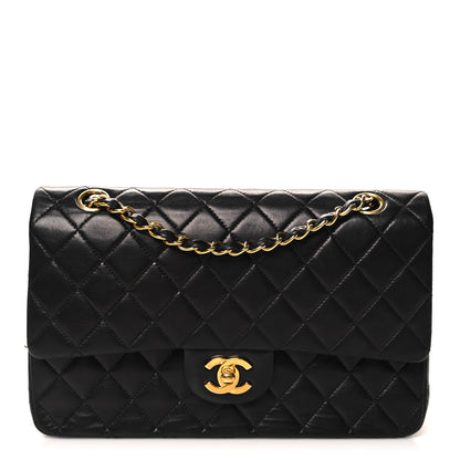 Chanel Lambskin Quilted Medium Double Flap Black 1 of 11