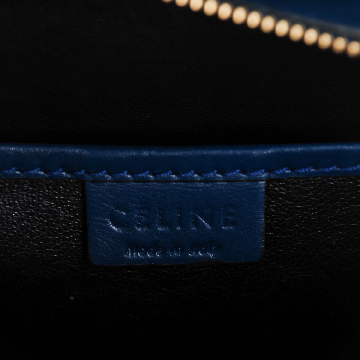 Celine Smooth Calfskin Nano Luggage Ocean Blue 7 of 12